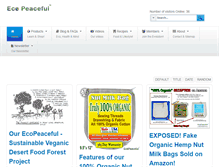 Tablet Screenshot of ecopeaceful.com